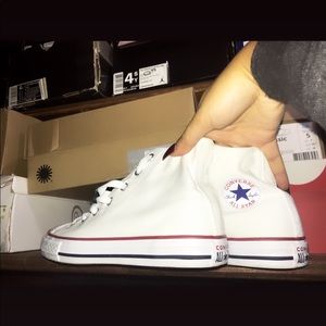 High top white converse
